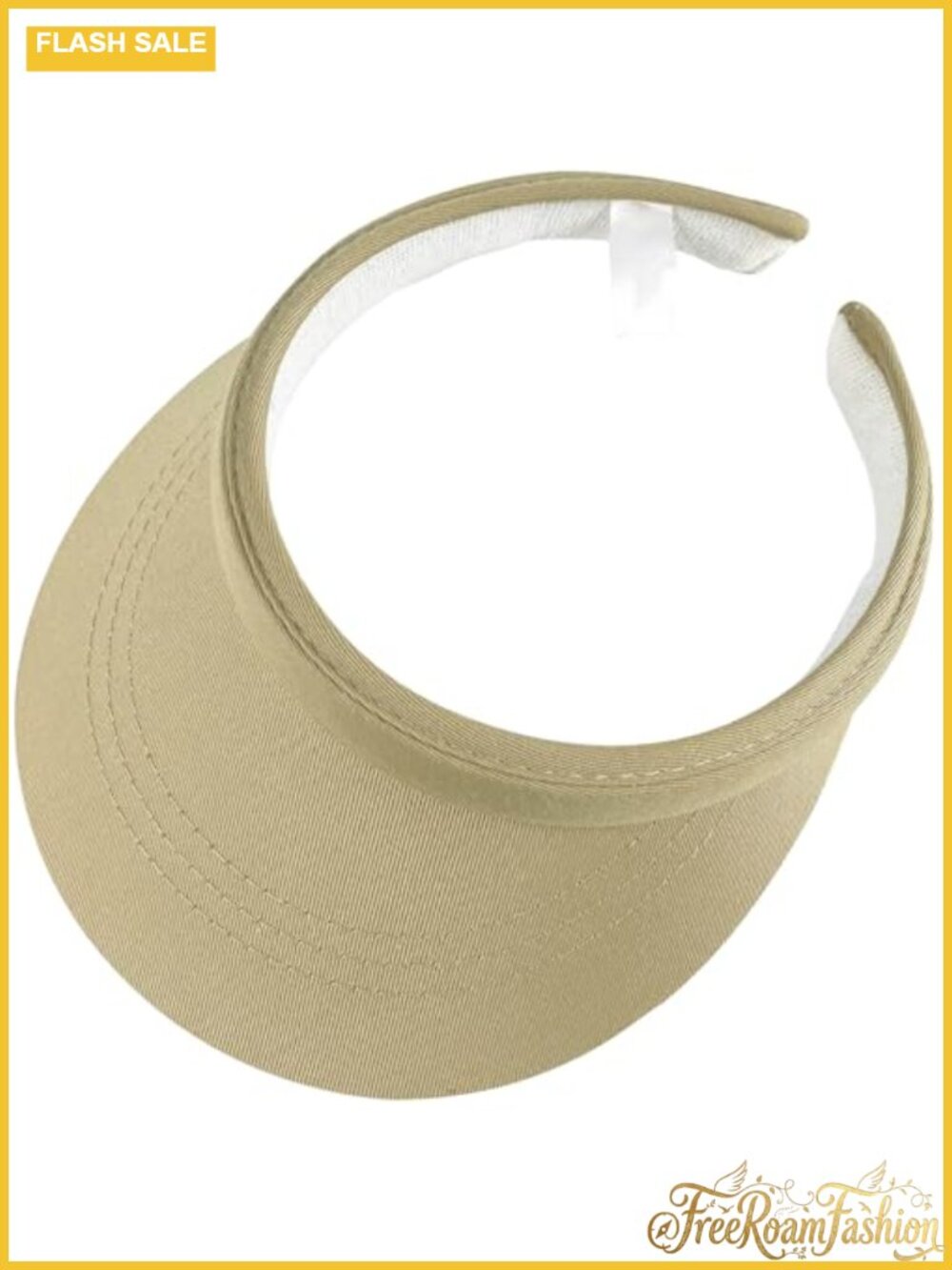 Wide Brim Clip On Sun Visor Hat Adjustable Backless Outdoor Sports Cap